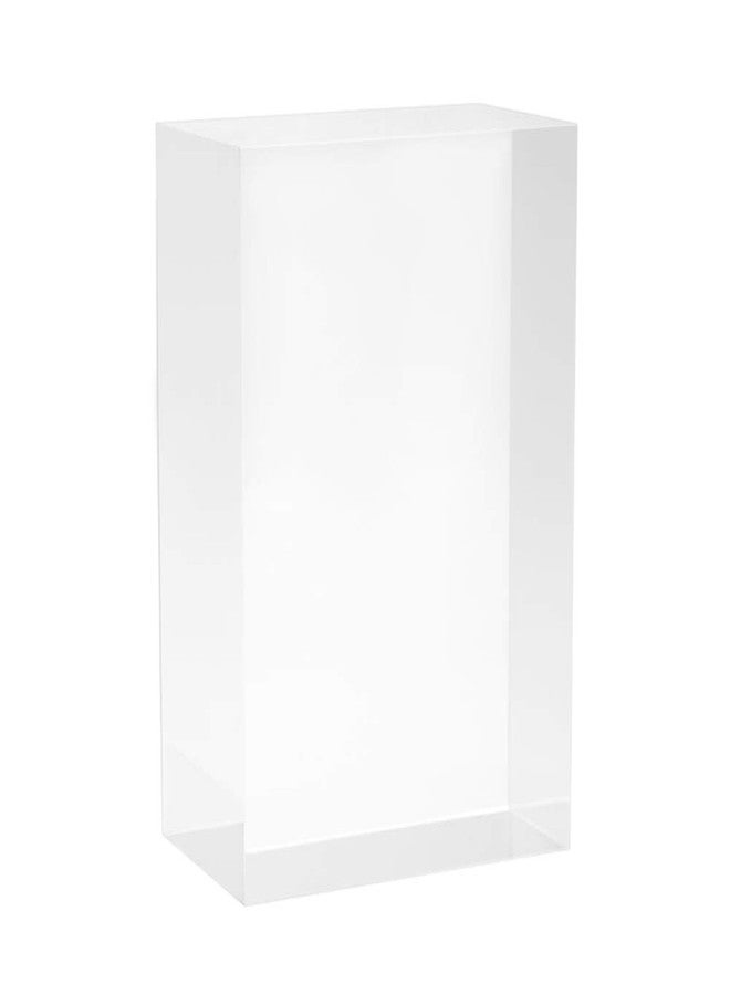 Elitnus Clear Solid Acrylic Block - 6" x 4" x 2.36" All Diamond Polished Rectangle Clear Acrylic Cube for Display - Plexiglass Lucite Jewellery Block - Image 3